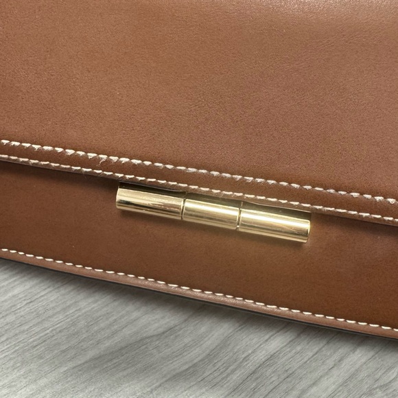 Fall Faux Leather Brown Top Handle Bag - Picture 6 of 9